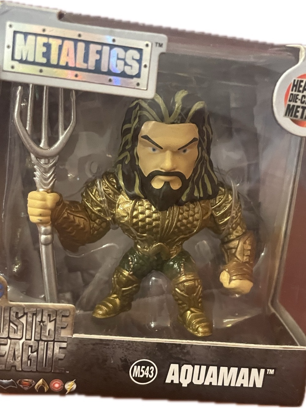 Jada 4” Die-Cast Aquaman Figure - Gold & Green